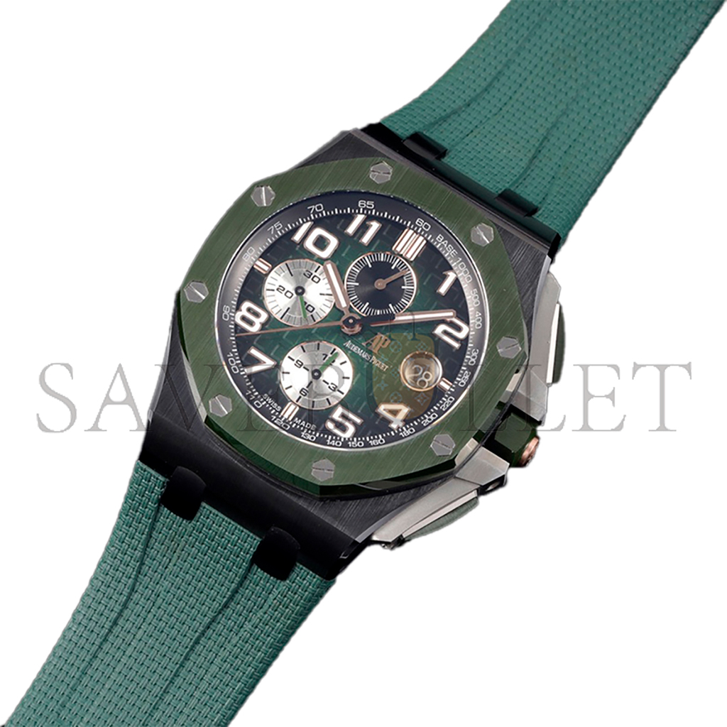 AUDEMARS PIGUET ROYAL OAK OFFSHORE 44MM GREEN DIAL WATCH 26405CE.OO.A056CA.01